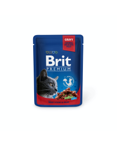 Brit Premium Beef Stew & Peas märgtoit kassidele 100g