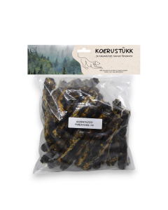 Koerustükk kuivatatud pardi kael koerale
