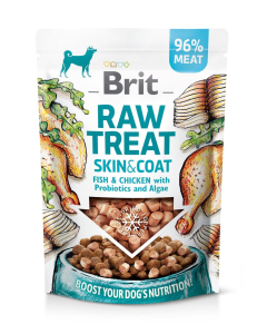 Brit Raw külmkuivatatud maius Skin & Coat koertele 40g