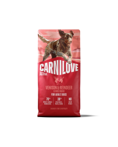 Carnilove Active Venison & Reindeer & Wild Boar koeratoit