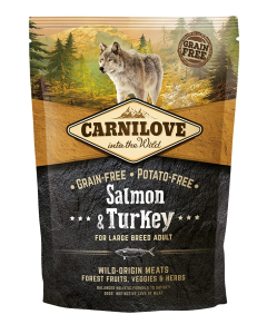 Carnilove Salmon & Turkey for Large Breed Adult koeratoit 1,5 kg