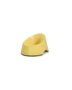 Record Bamboo kollane kauss koerale 12,5x15x8cm