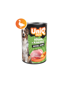 UniQ Pets Royal Duck konserv koertele 375g