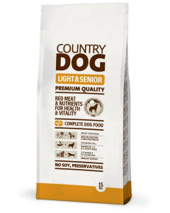 Country Dog Light & Senior koeratoit 15kg