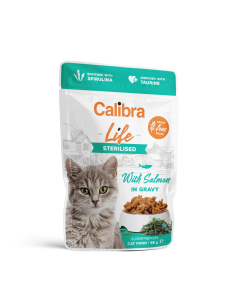 Calibra Life Sterilised Salmon märgtoit kassidele 85g