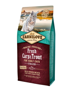Carnilove Fresh Carp & Trout for Sterilised kassitoit 6 kg