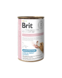 Brit Veterinary Diet Hypoallergenic Monoprotein Tuna konserv koerale 400g