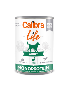 Calibra Life Adult Duck with Rice konserv koertele 400g