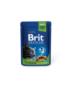 Brit Premium Chicken Slices for Sterilised märgtoit steriliseeritud kassidele 100g