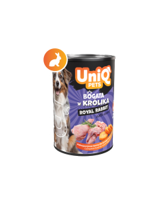 UniQ Pets Royal Rabbit konserv koertele 375g