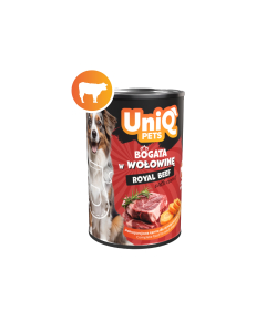 UniQ Pets Royal Beef konserv koertele 375g