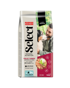 Select Adult Medium Chicken and Rice koeratoit 12kg