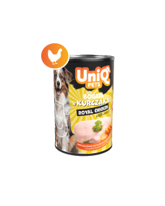 UniQ Pets Royal Chicken konserv koertele 375g