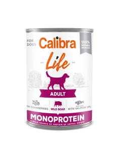 Calibra Life Adult Wild boar with Cranberries konserv koertele 400g