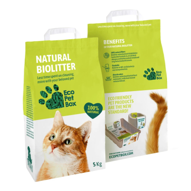 Eco Pet Box Natural Biolitter heina- ja puidugraanul 5kg