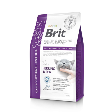 Brit Veterinary Diet Gastrointestinal - High Fibre eris&ouml;&ouml;t kassidele 2kg