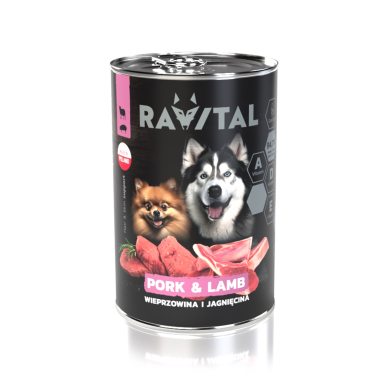 Ravital Pork & Lamb konserv koerale