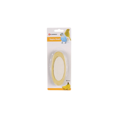 Flamingo mineraalkivi seepialuuga lindudele 12cm 70g