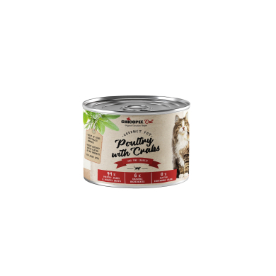 Chicopee Gourmet Poultry with Crabs konserv kassidele 195g
