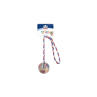 Record koeralelu kummipall nööriga 34cm