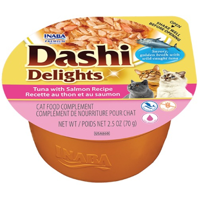 Inaba Dashi Delights Tuna with Salmon konserv kassile 70g