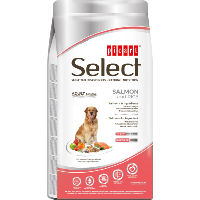 Select Adult Sensitive Salmon and Rice koeratoit