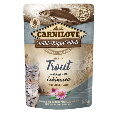 Carnilove Cat Pouch Trout Echinacea einekotike kassidele 85g