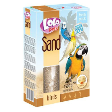 LoLo Pets merekarpidega puuriliiv lindudele 1,5kg