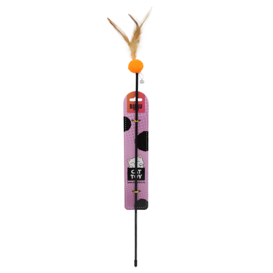 Bubu Pets kassiõng palli ja sulega 55cm 1tk (assortii)