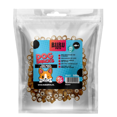 Bubu Pets koeramaius närimisrõngad lõhega 500g