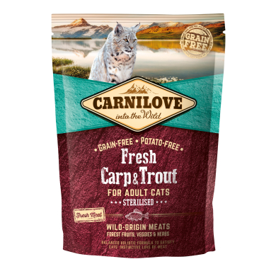 Carnilove Fresh Carp & Trout for Sterilised kassitoit