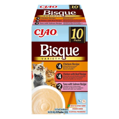 Ciao Bisque multipakk m&auml;rgtoit kassidele 10x40g