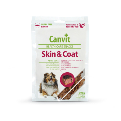 Canvit snack Skin & Coat n&auml;rimismaius koerale 200g