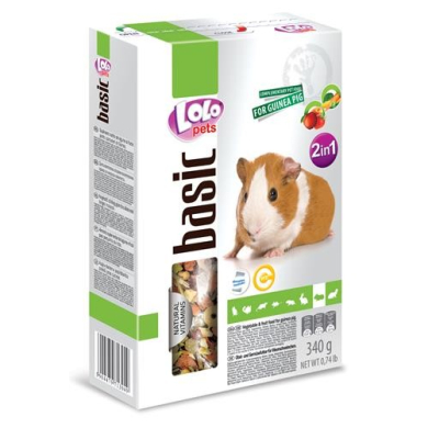 LoLo Pets Foody täiendsööt merisigadele köögi- ja puuviljadega 340g