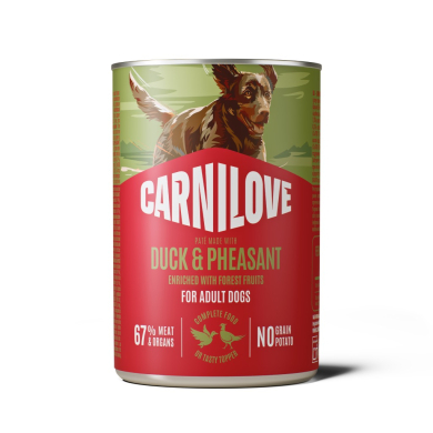 Carnilove Duck & Pheasant konserv koertele 400g