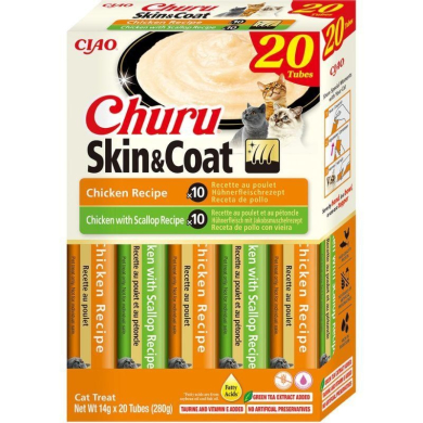 Churu Skin & Coat Varieties multipakk kassimaius 20 x 14g