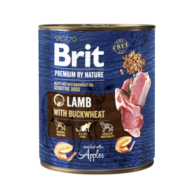 Brit Premium by Nature konserv Lamb with Buckwheat koertele