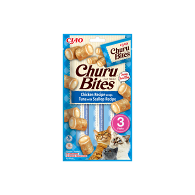 Churu Bites kassimaius kana, tuunikala ja kammkarbiga 3x10g