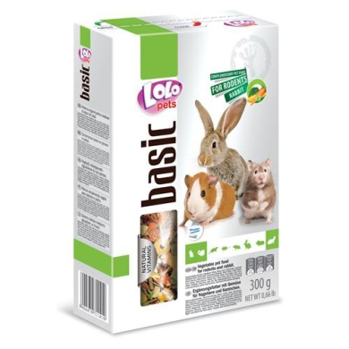 LoLo Pets Foody täiendsööt närilistele köögiviljadega 300g