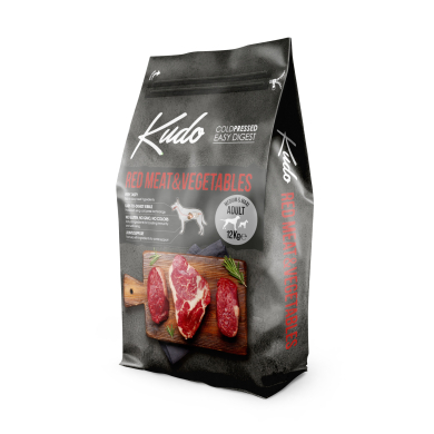 Kudo Red Meat & Vegetables külmpressitud koeratoit