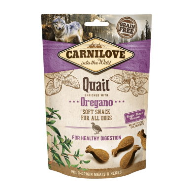 Carnilove Dog Snack Quail & Oregano maiused koerale 200g