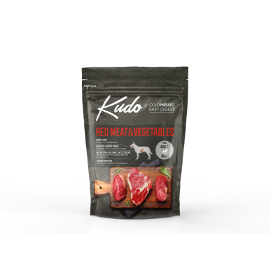 Kudo Red Meat & Vegetables Mini külmpressitud koeratoit 3kg