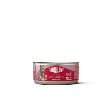 Carnilove Turkey & Reindeer konserv kassidele 100g