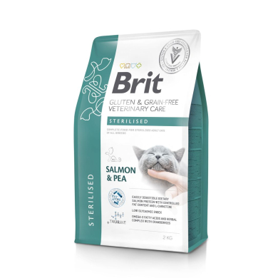 Brit Veterinary Diet Sterilised eris&ouml;&ouml;t steriliseeritud kassidele 2kg