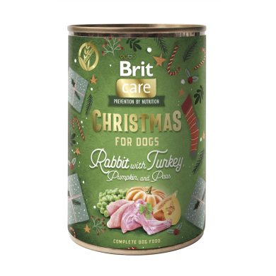Brit Care Christmas Rabbit with Turkey konserv koertele 400g