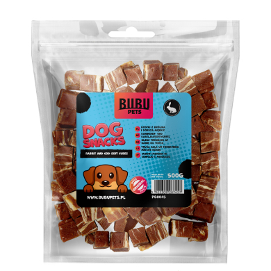 Bubu Pets koeramaius küüliku- ja tursakuubikud 500g