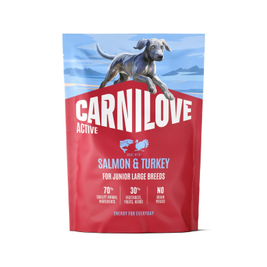 Carnilove Active Salmon & Turkey Junior LB koeratoit