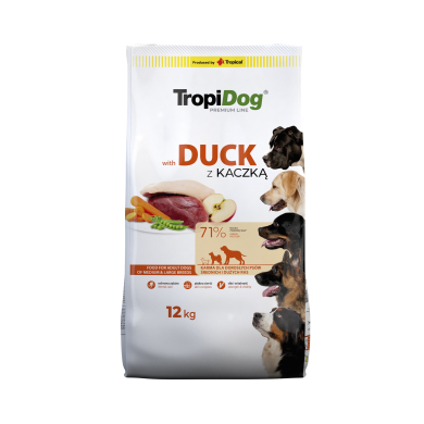 TropiDog Premium Duck with Rice koertoit 12kg