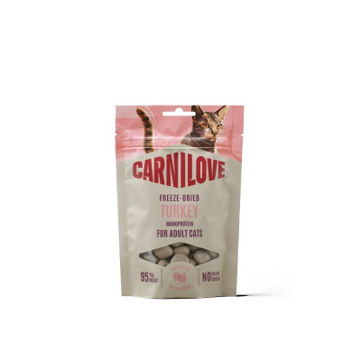 Carnilove k&uuml;lmkuivatatud maius Turkey kassidele 40g