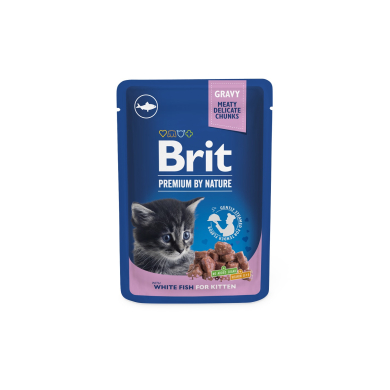 Brit Premium White Fish märgtoit kassipoegadele 100g